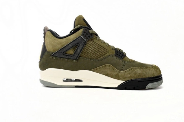Cheap TBK Olive Air Jordan Medium 4 FB9927-200 Craft 0701